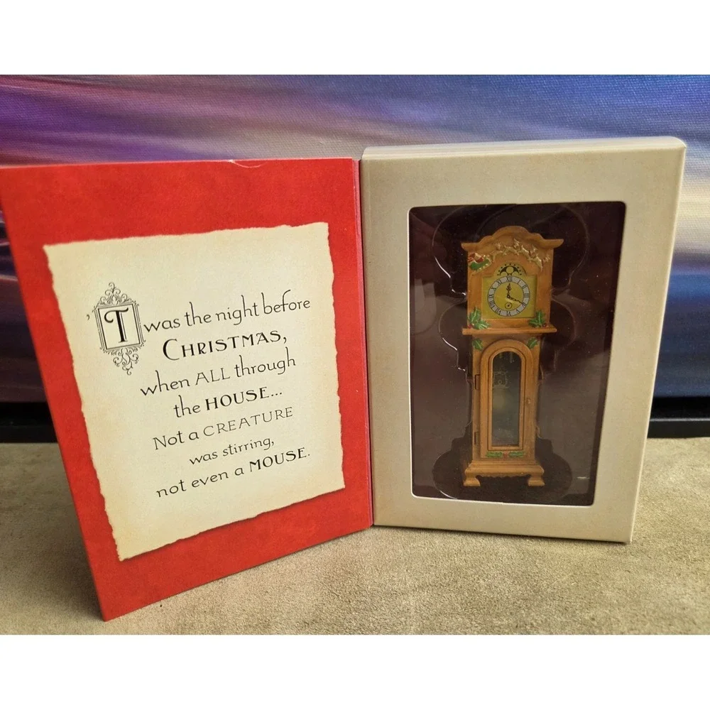 HALLMARK Twas The Night Before Christmas Ornaments, Complete Set of 4, Vintage